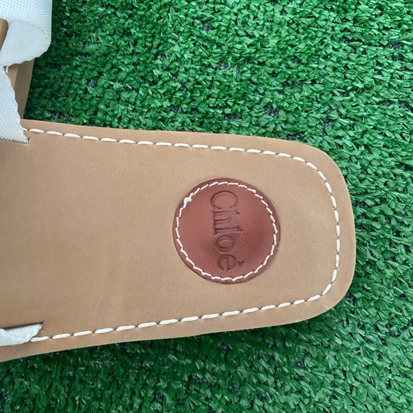 Chloé Women's Woody Flat Sole Logo Slide Sandals size 42 (11) - Picture 7 of 8
